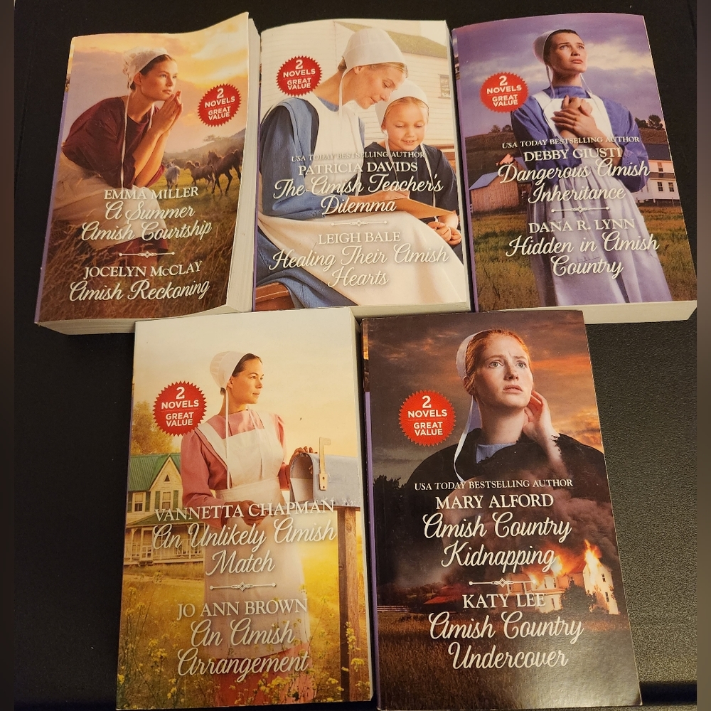 Set of 5 Harlequin books in the Amish Series